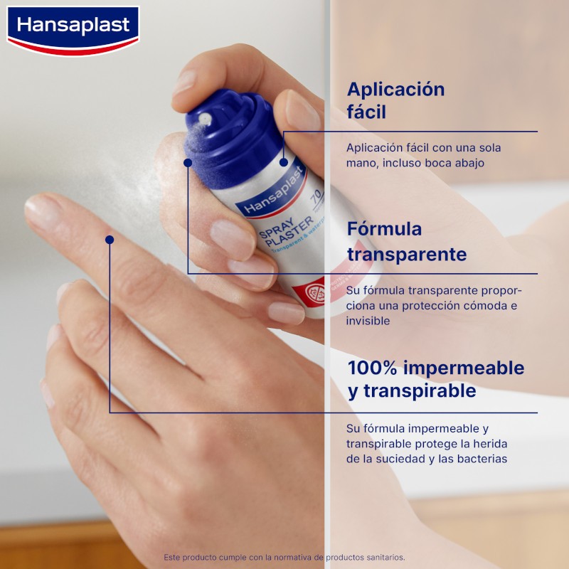 HANSAPLAST Apósito en Spray Transparente 50 Aplicaciones-5