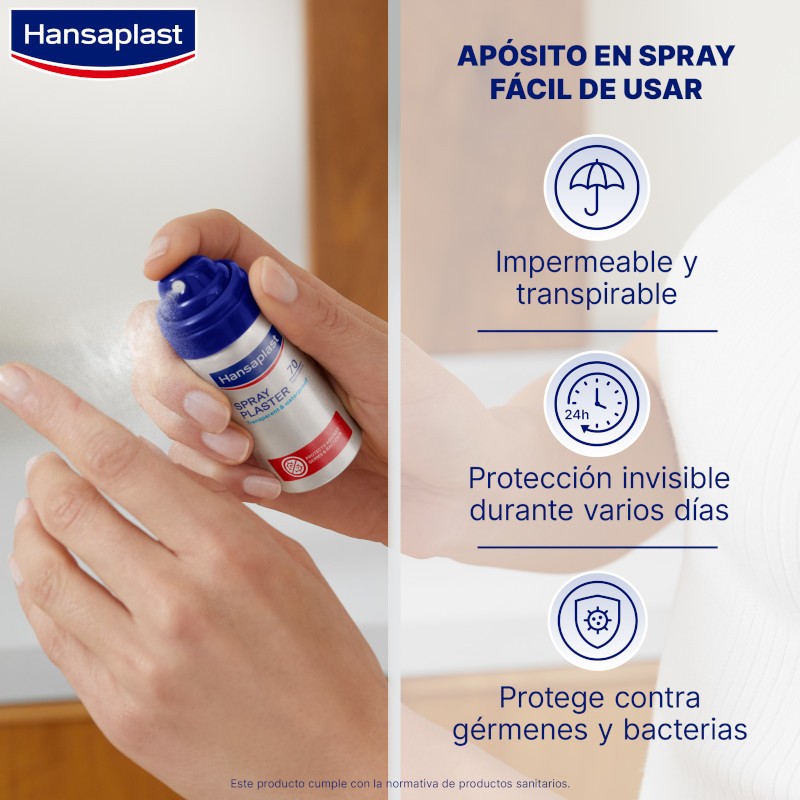 HANSAPLAST Apósito en Spray Transparente 50 Aplicaciones-3