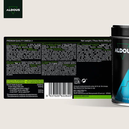 Aldous Omega 3 Aceite de Pescado 3000 mg 210 cápsulas-6