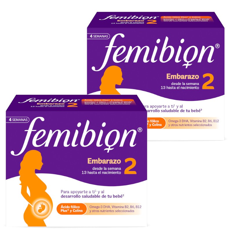 FEMIBION 2 Embarazo Duplo 2x 28 Comprimidos + 28 Cápsulas (8 semanas)-1