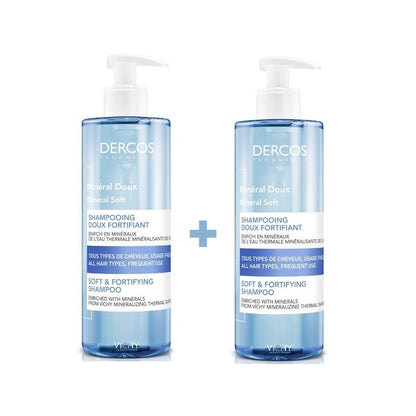 VICHY Dercos Champú Mineral Uso Frecuente DUPLO 2x400ml-1