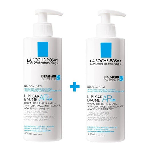 LIPIKAR Baume AP+M Bálsamo Emoliente DUPLO 2x400ml - LA ROCHE POSAY-1