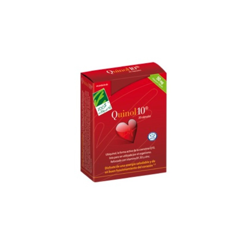100% Natural Quinol 10 50 mg 30 Cápsulas-1