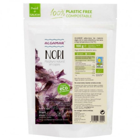 Algamar Alga Nori Copos Bio 100 g-1