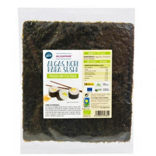 Algamar Algas Nori Sushi Eco 10 Hojas Delialga 25 g-1
