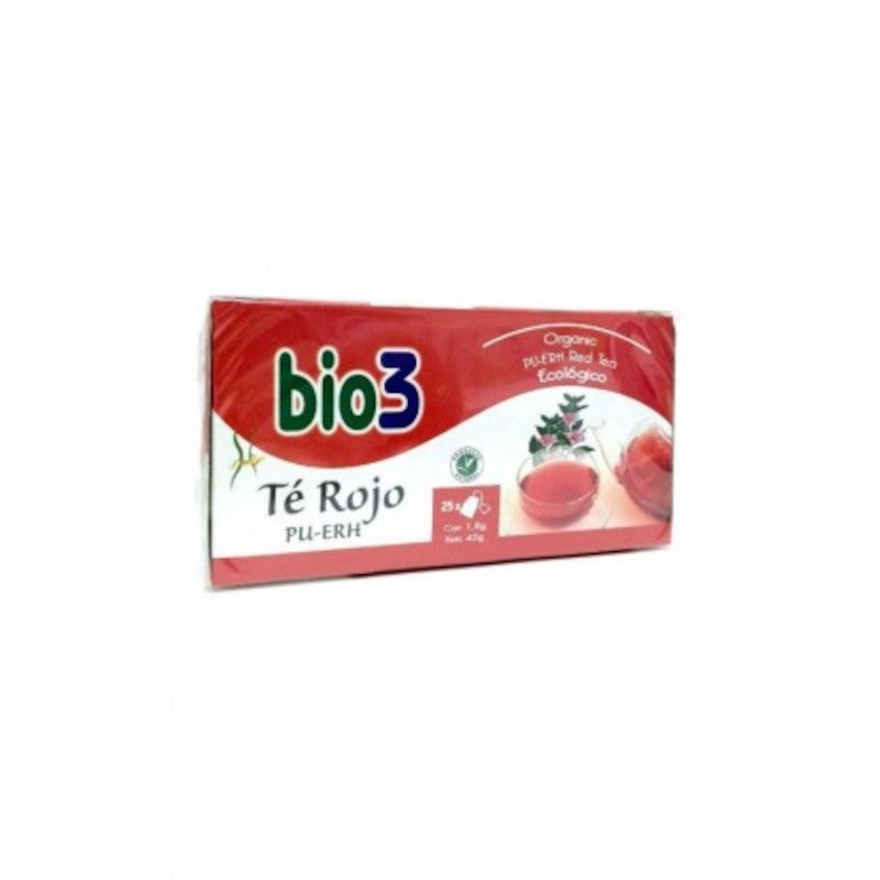 Bie3 Té Rojo Pu-Erh Ecológico 25 Bolsitas-1