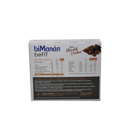 Bimanan BeFit Sabor Chocolate Caramelo 6 Barritas-1