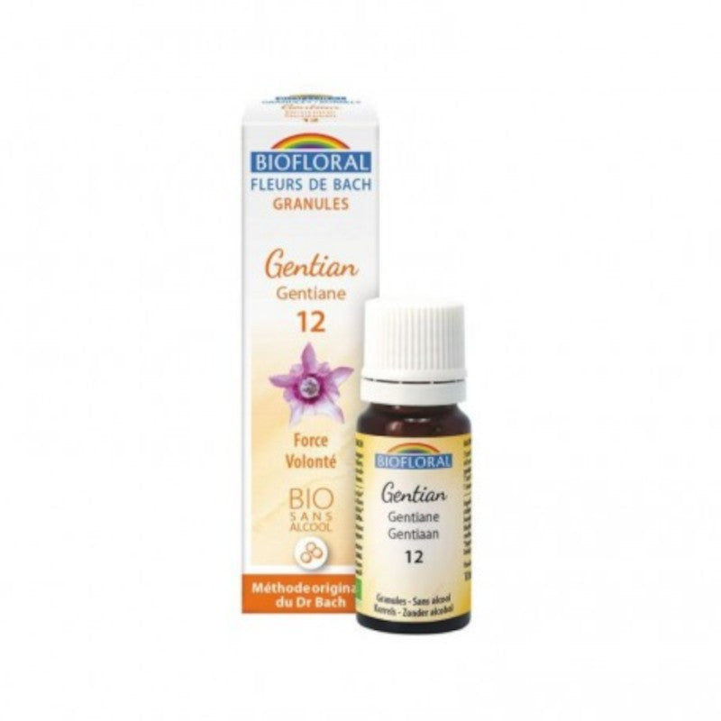 Biofloral Gentian - Genciana 12 (Fuerza y Voluntad) Flores de Bach Bio Gránulos Sin Alcohol 9 g-1