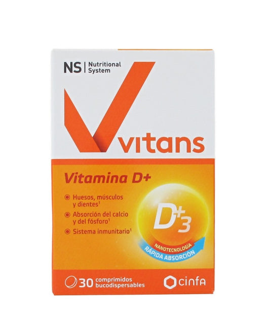 Nutritional System Vitans Vitamina D+ Cápsulas 30 uds-1