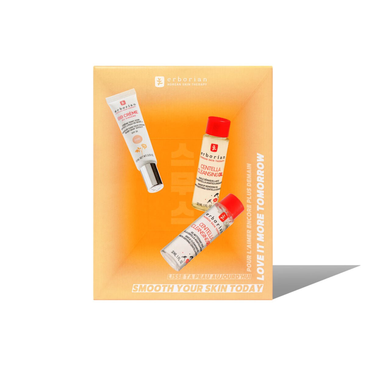 Erborian Kit BB Cream Doré 15 ml + Dupla Limpeza Centella 30 ml + 30 ml