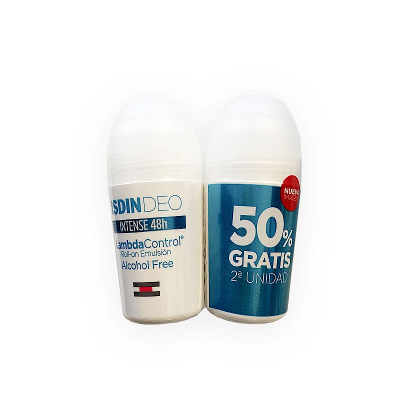 ISDIN Deo Lambda Control Roll-On 48h Alcohol Free 2x50 ml-1