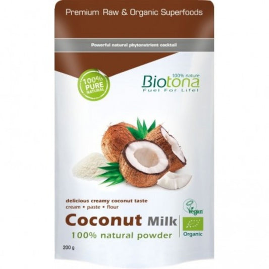Biotona Polvo de Leche de Coco Natural Bio 200 g-1