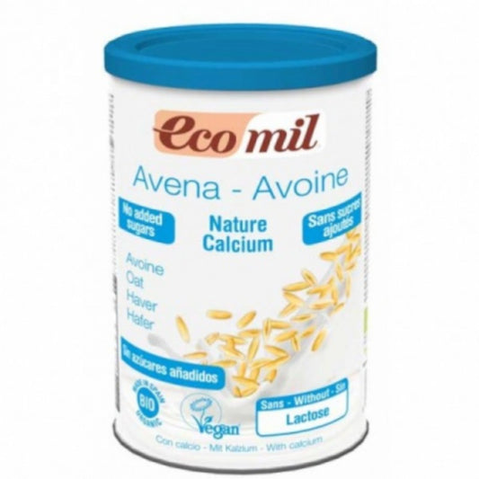 Ecomil Leche en Polvo de Avena Nature Calcio Bio 400 g-1