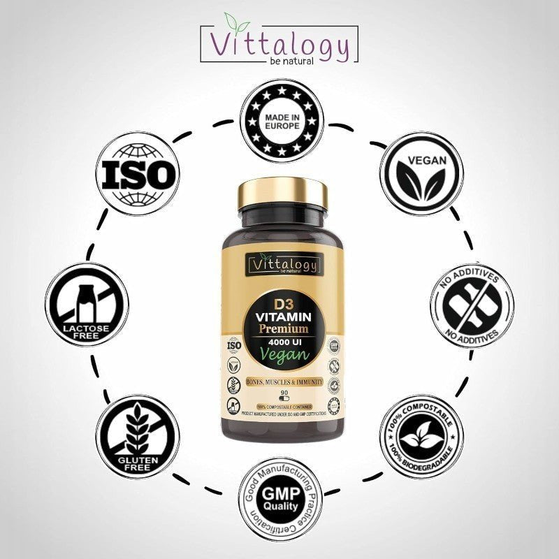 Vittalogy Vitamina D3 Premium Vegan 2x90 Cápsulas【PACK AHORRO】-8