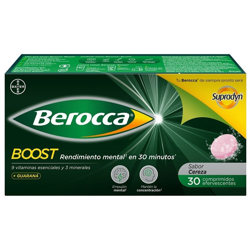 BEROCCA BOOST Guaraná 30 Comprimidos Efervescentes-1