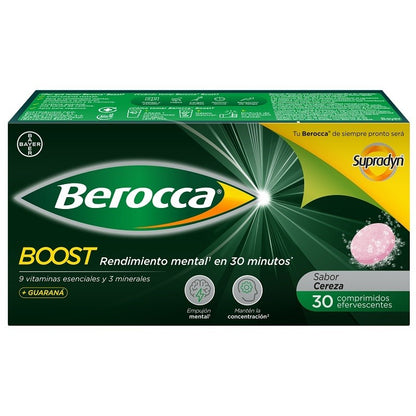 BEROCCA BOOST Guaraná 30 Comprimidos Efervescentes-1