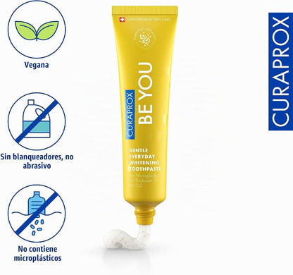 Curaprox Be You Pasta de Dientes Pomelo y Bergamota Amarilla 60 ml