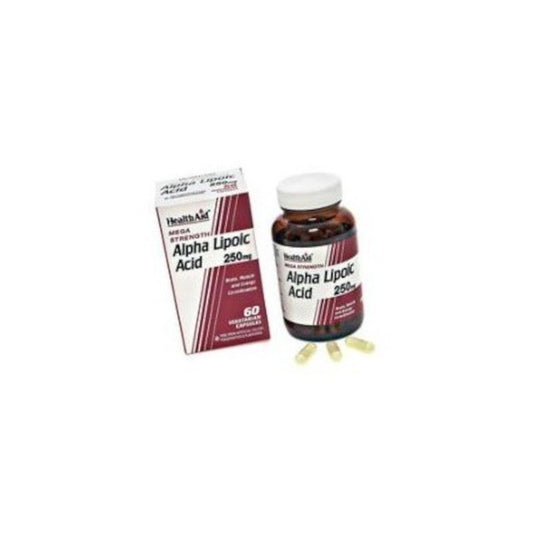 Health Aid Ácido Alfa Lipoico 250 mg 60 Cápsulas-1
