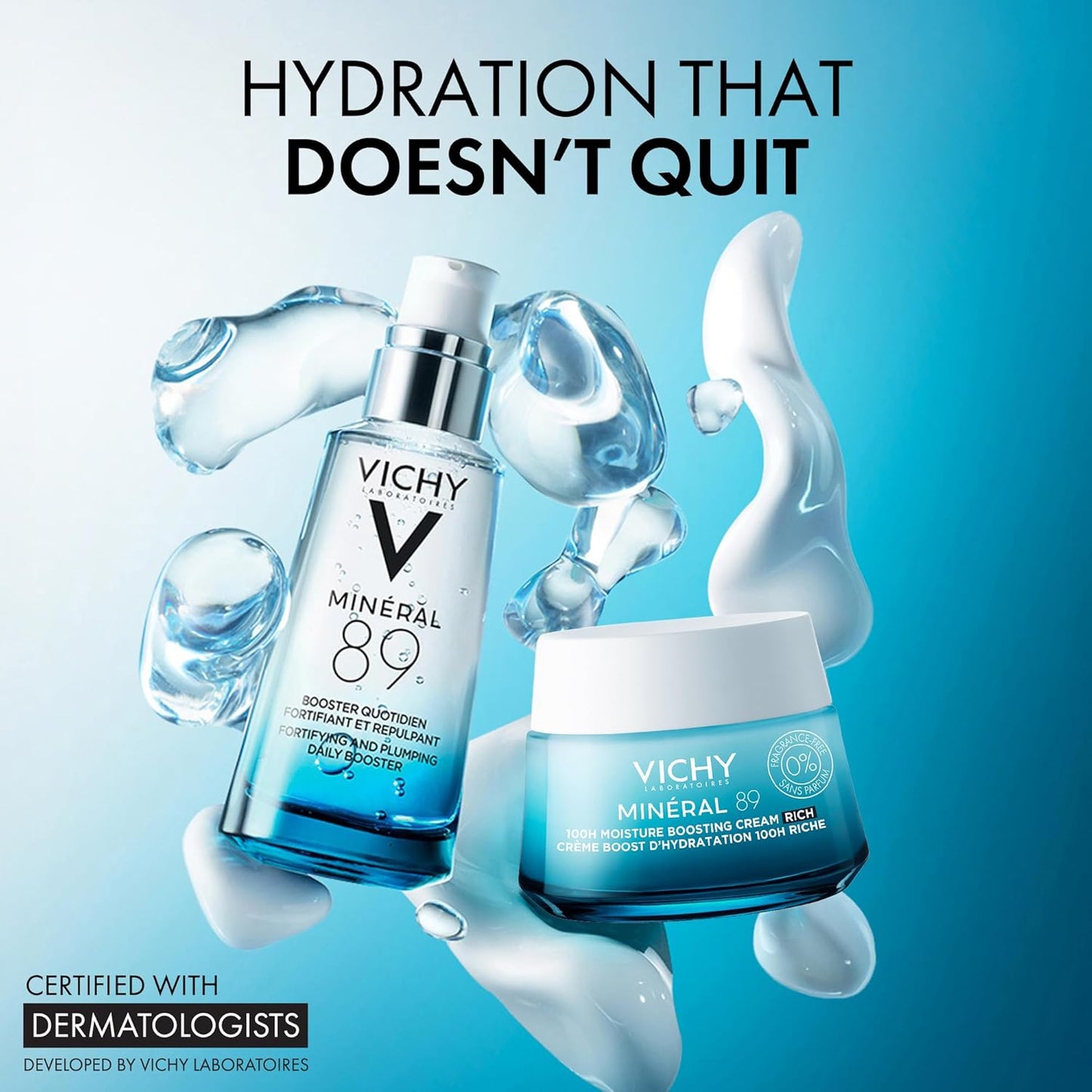 VICHY Minéral 89 Crema Potenciadora Hidratación 100h Rica 50ml
