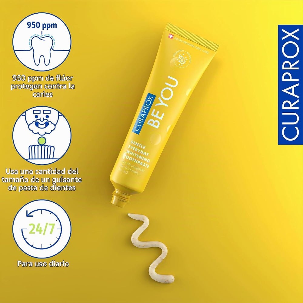 Curaprox Be You Pasta de Dientes Pomelo y Bergamota Amarilla 60 ml