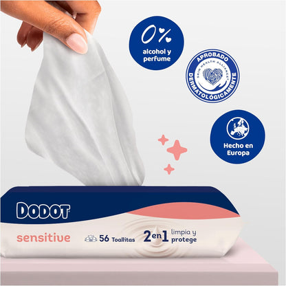 DODOT Sensitive Baby Feuchttücher 56 Tücher