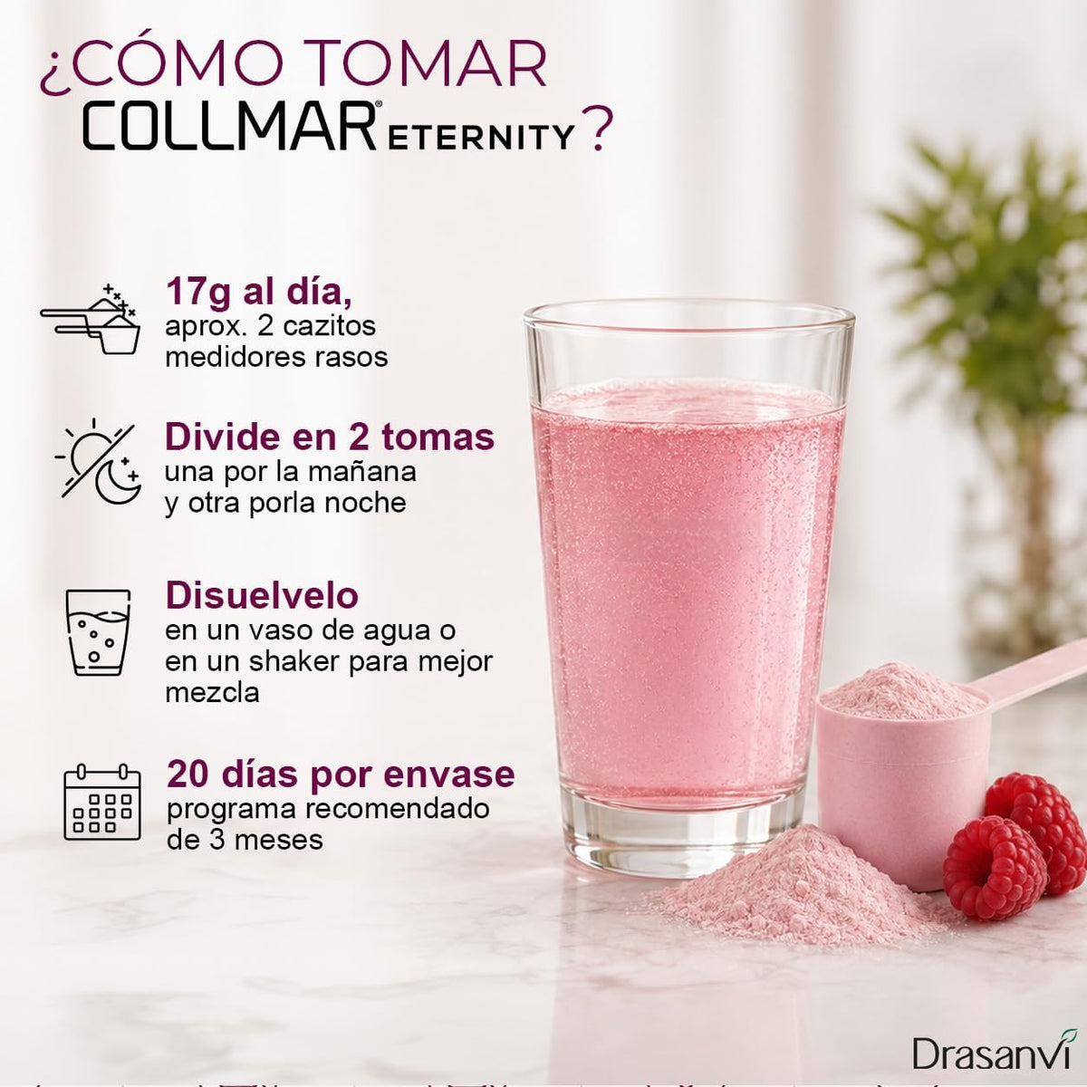 Collmar Eternity 20 Activos Anti-Age Tripéptidos de Colágeno 343g