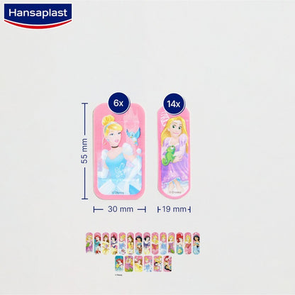 HANSAPLAST Tiritas Infantiles Princesas Disney + Mickey Mouse 20+20 apósitos-4
