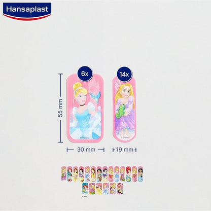 HANSAPLAST Tiritas Infantiles Princesas Disney + Mickey Mouse 20+20 apósitos-4