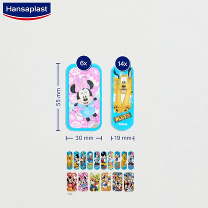 HANSAPLAST Tiritas Infantiles Princesas Disney + Mickey Mouse 20+20 apósitos-5