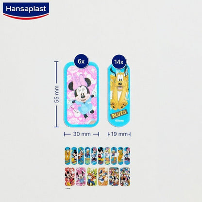 HANSAPLAST Tiritas Infantiles Princesas Disney + Mickey Mouse 20+20 apósitos-5