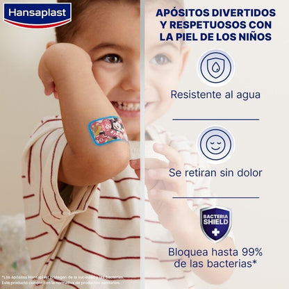 HANSAPLAST Tiritas Infantiles Princesas Disney + Mickey Mouse 20+20 apósitos-3