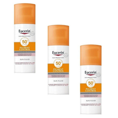 EUCERIN Sun Fluid Pigment Control FPS 50+ (3x50ml) PACK OFERTA-1