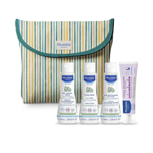 Trousse de toilette rayée Little Moments de MUSTELA