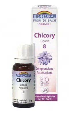 Biofloral Chicory - Achicoria 8 (Comprensión y Aceptación) Flores de Bach Bio Gránulos Sin Alcohol 9 g