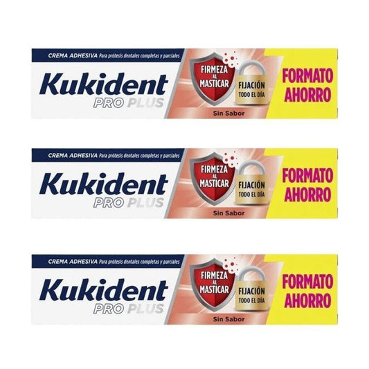 KUKIDENT Pro Plus La Mejor Fijación Triplo 3x60 g-1