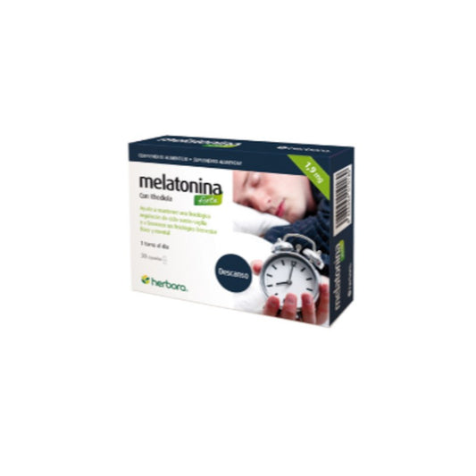Herbora Melatonina Forte con Rhodiola 1 mg 30 Cápsulas-1