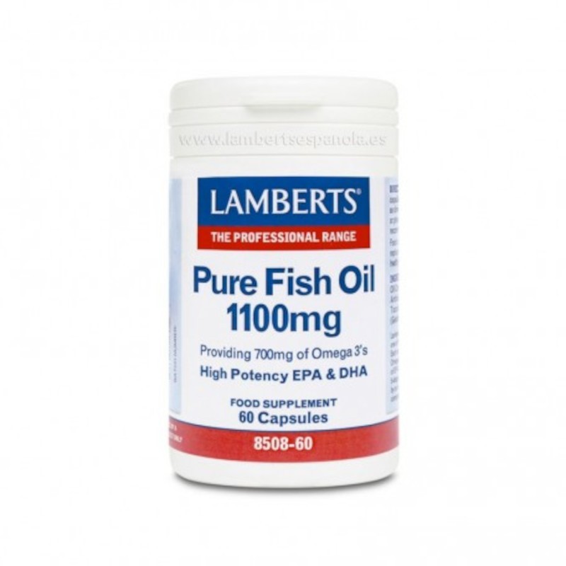Lamberts Aceite de Pescado Puro 1100 mg 60 Cápsulas-1