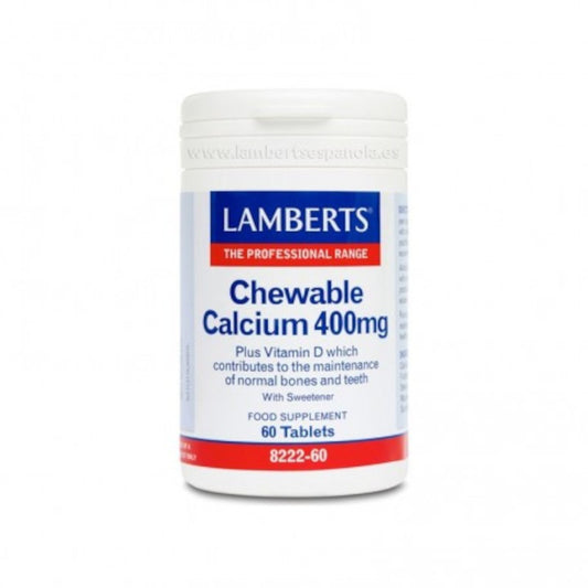 Lamberts Calcio Masticable 400 mg 60 Comprimidos-1