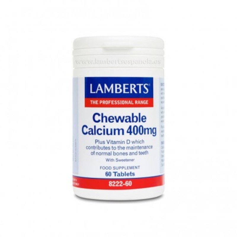 Lamberts Calcio Masticable 400 mg 60 Comprimidos-1