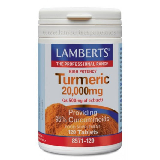 Lamberts Cúrcuma (95% de Curcumina) 20000 mg 120 Comprimidos-1