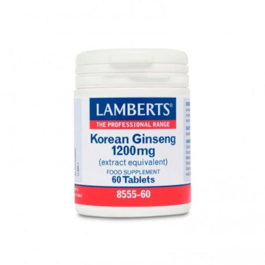 Lamberts Ginseng Coreano 1200 mg 60 Cápsulas-1