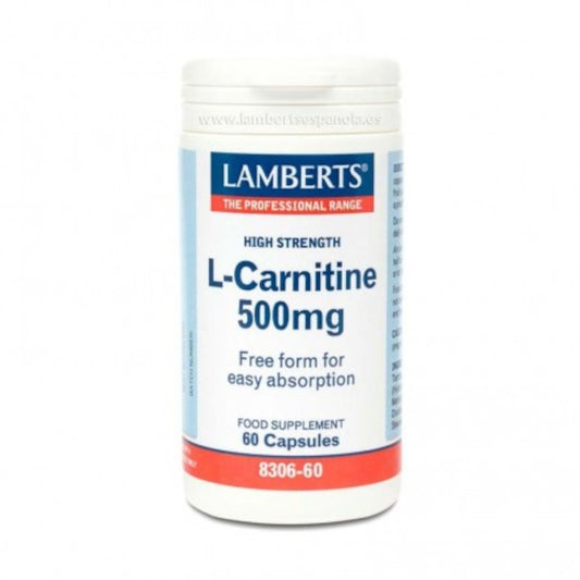 Lamberts L-Carnitina 500 mg 60 Cápsulas-1