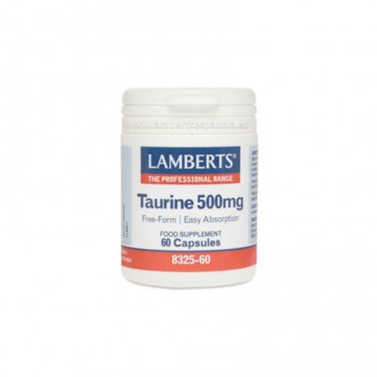 Lamberts Taurina 500 mg 60 Cápsulas-1
