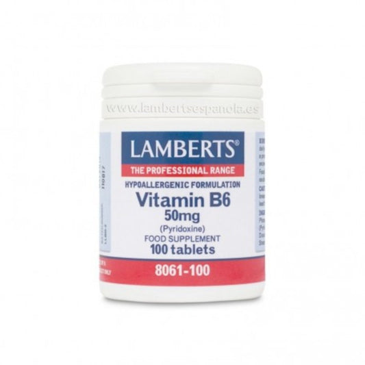 Lamberts Vitamina B6 50 mg 100 Comprimidos-1