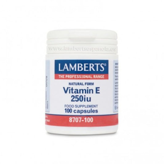 Lamberts Vitamina E Natural 250 UI 100 Cápsulas-1