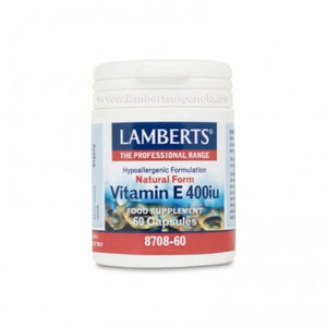 Lamberts Vitamina E Natural 400 UI 60 Cápsulas-1