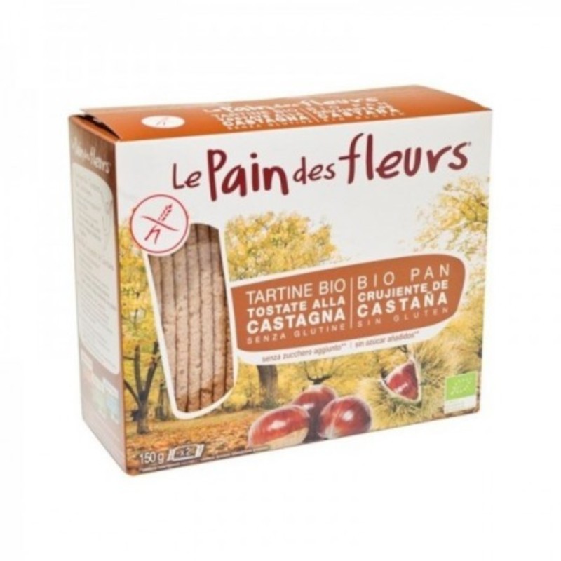 Le Pain Des Fleurs Pan de Flores con Castañas Bio Sin Gluten 150 g-1
