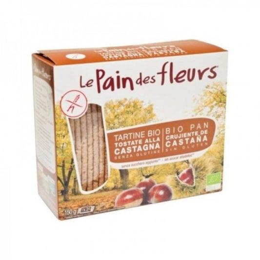 Le Pain Des Fleurs Pan de Flores con Castañas Bio Sin Gluten 150 g-1