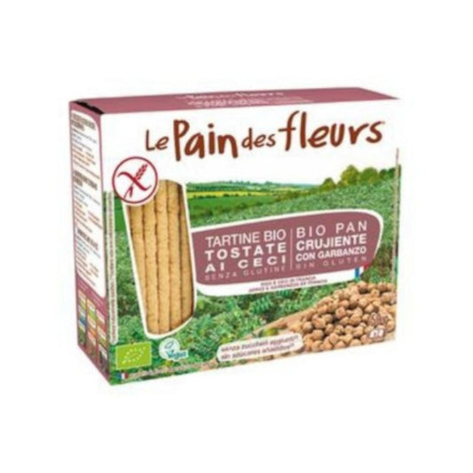 Le Pain Des Fleurs Tostadas de Garbanzo Sin Gluten Bio Vegan 150 g-1