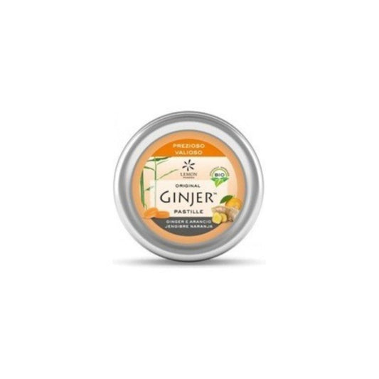 Lemonpharma Chicles de Jengibre Sabor Naranja con Stevia 30 g-1